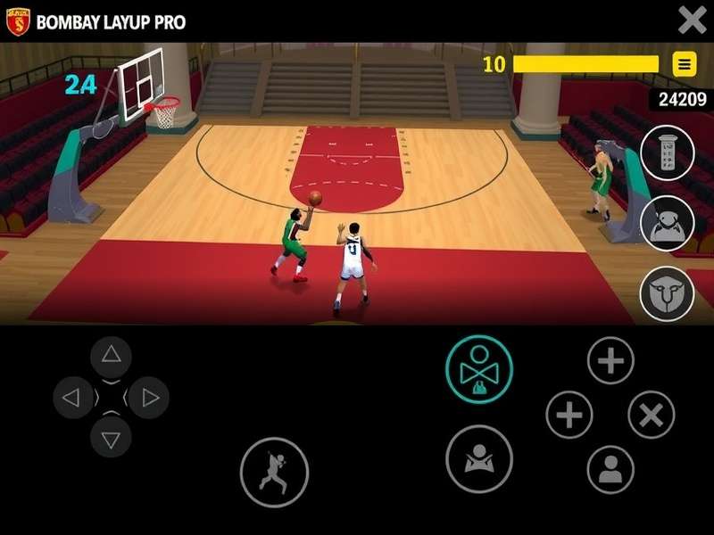 Bombay Layup Pro gameplay screenshot showing basketball action